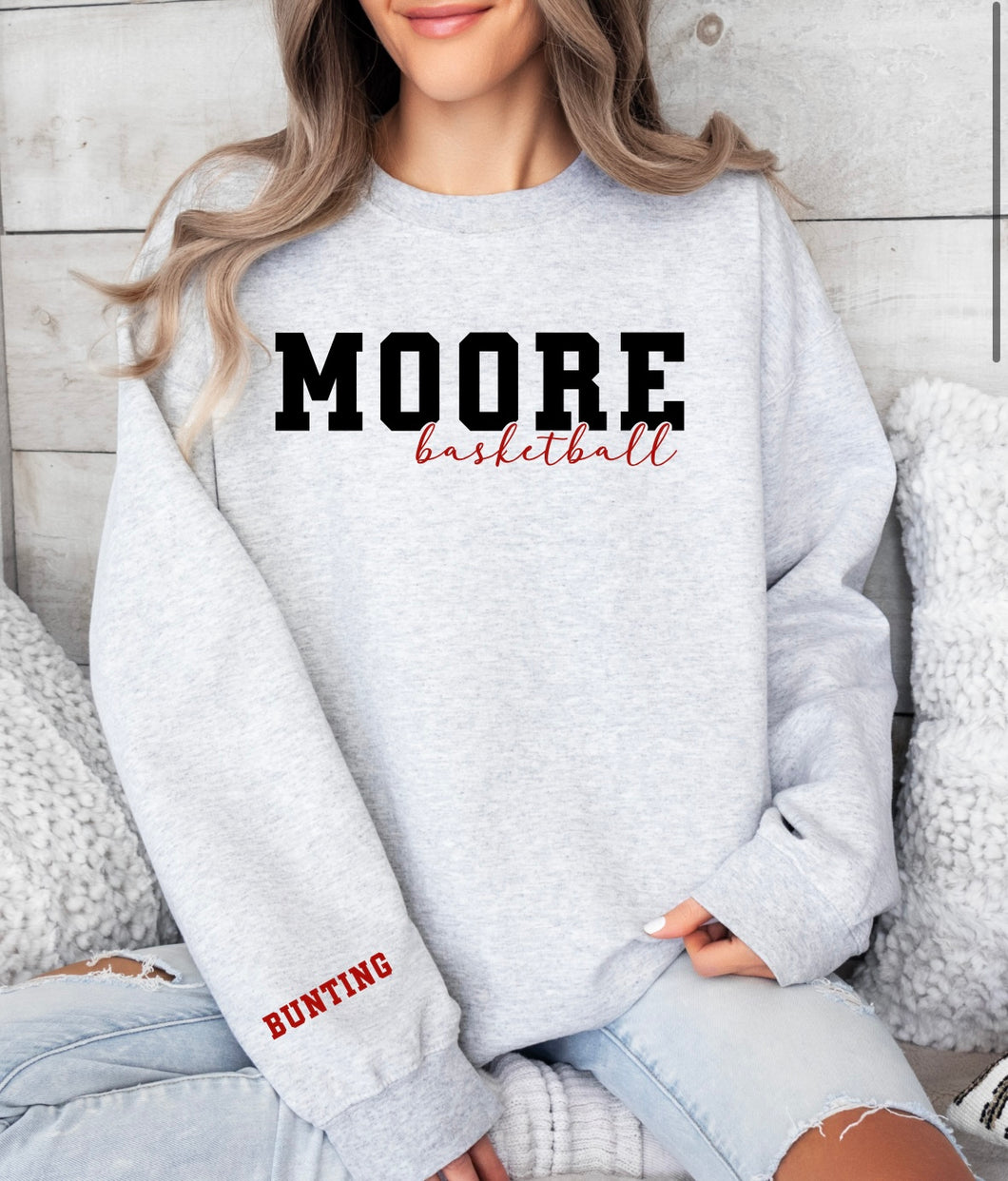 Crewneck with Sleeve Personalization (Youth & Adult)