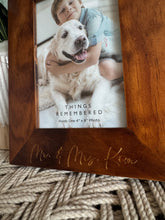 Load image into Gallery viewer, Engraved Acacia Frame

