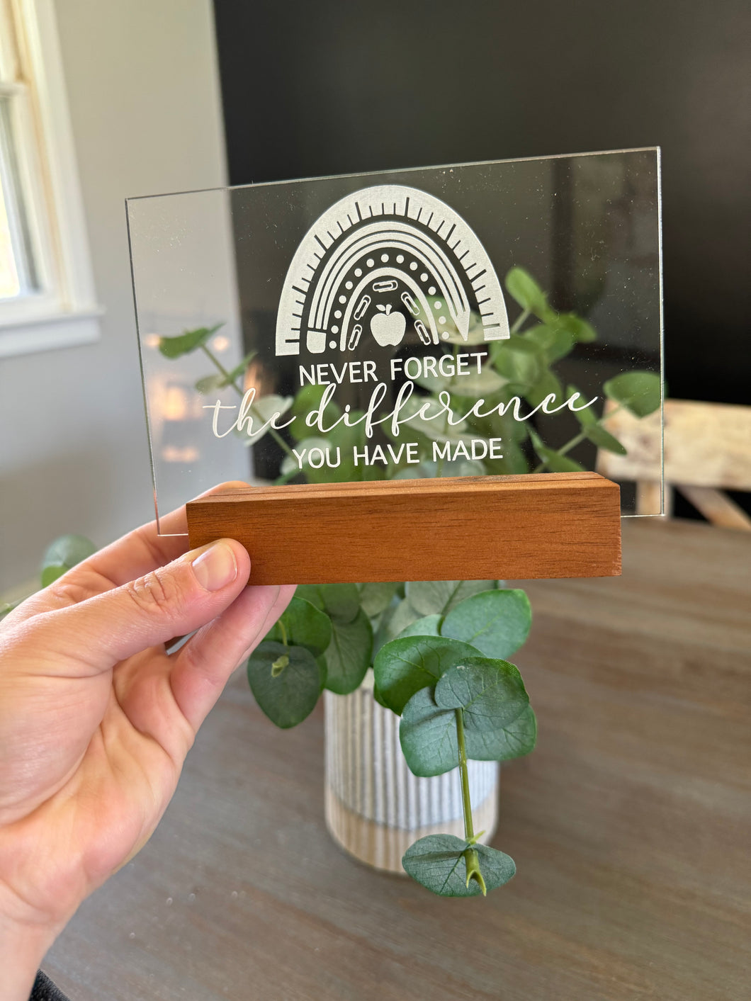 Teacher Appreciation Plaque