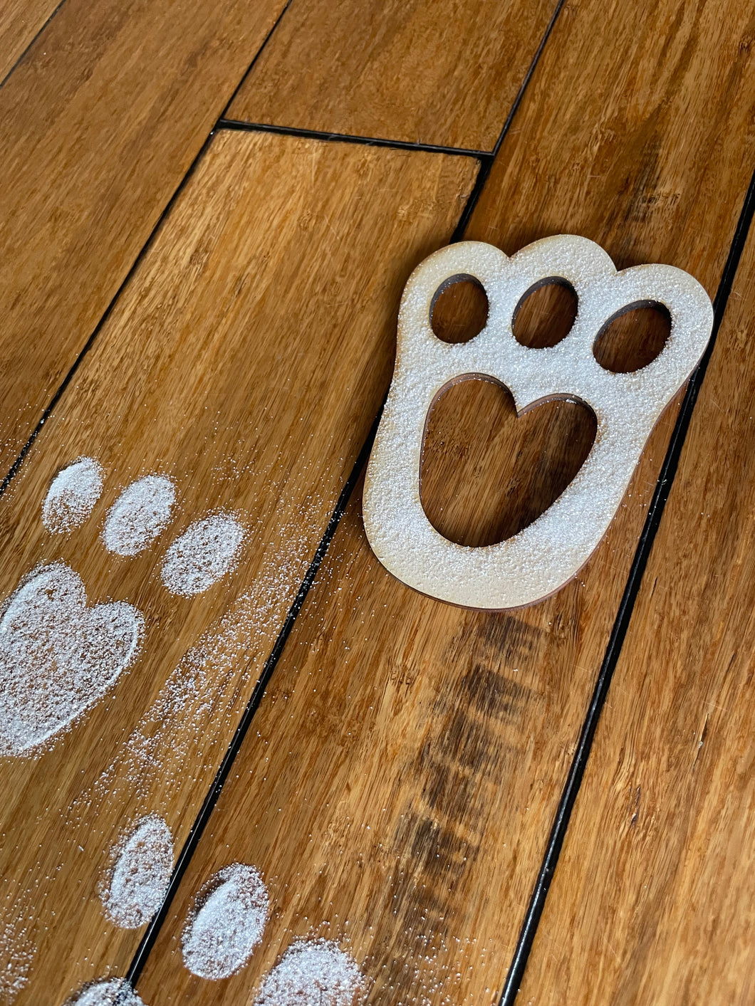 Easter Bunny Foot Stencil
