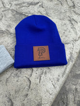 Load image into Gallery viewer, Beanie with Leather Patch
