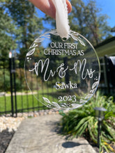 Load image into Gallery viewer, First Christmas Married Ornament
