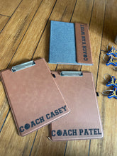 Load image into Gallery viewer, Leather Engraved Clipboard
