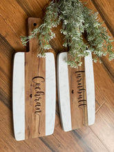 Load image into Gallery viewer, Marble and Wood Engraved Cutting Board

