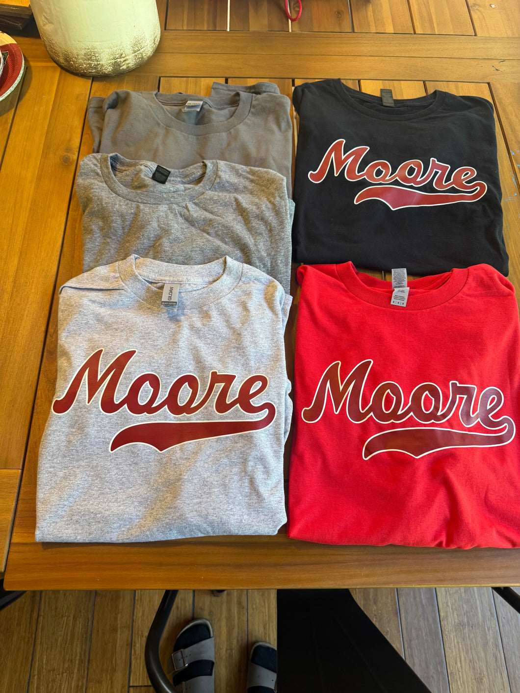 Clearance Moore Shirts- ADULT (Personalization Not Available)