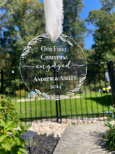 Load image into Gallery viewer, First Christmas Engaged Ornament
