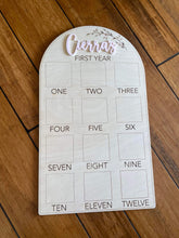 Load image into Gallery viewer, Baby’s First Year Photo Board
