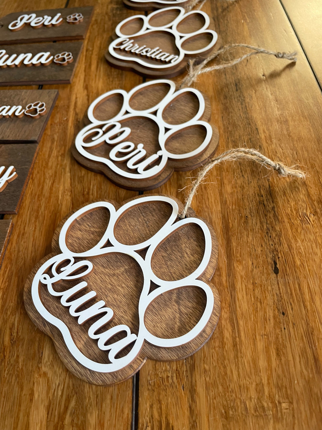 Red Rock Paw Ornament