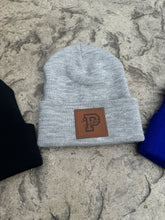 Load image into Gallery viewer, Beanie with Leather Patch
