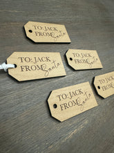 Load image into Gallery viewer, Pack of Santa Present Tags
