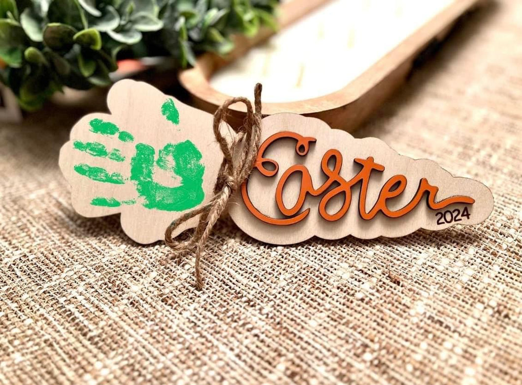 Handprint Easter Carrot