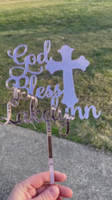 Load and play video in Gallery viewer, Acrylic Name Cake Topper
