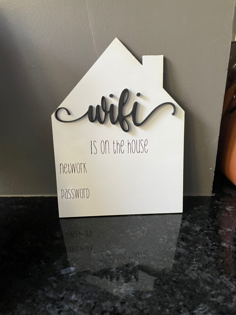 Whiteboard Wifi Sign