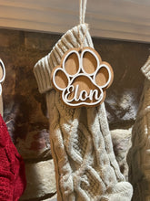 Load image into Gallery viewer, Paw Ornament/Stocking Tag
