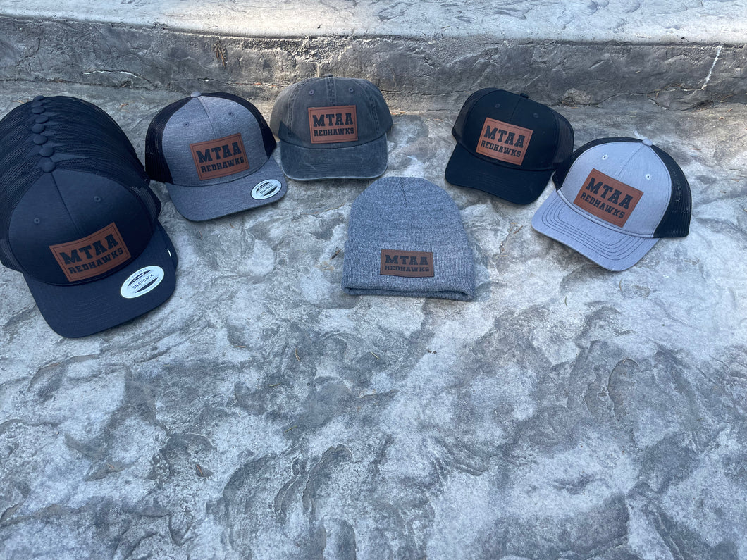 MTAA Hats with Leather Engraved Patch