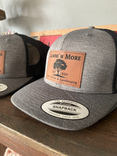 Load image into Gallery viewer, Leather Engraved Logo SnapBack Hats
