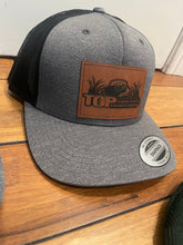 Load image into Gallery viewer, Leather Engraved Logo SnapBack Hats
