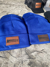 Load image into Gallery viewer, Leather Engraved Logo Beanies
