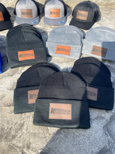 Load image into Gallery viewer, Leather Engraved Logo Beanies
