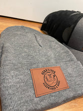 Load image into Gallery viewer, Leather Engraved Logo Beanies
